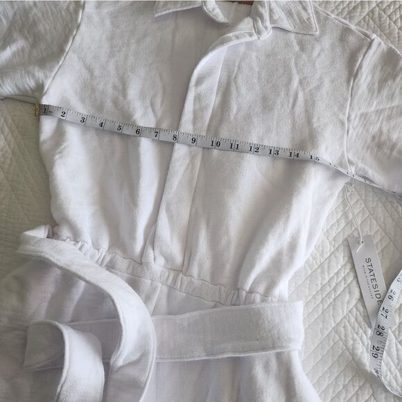 STATESIDE French Terry Loop slub short cover up beach Romper - Picture 7 of 12